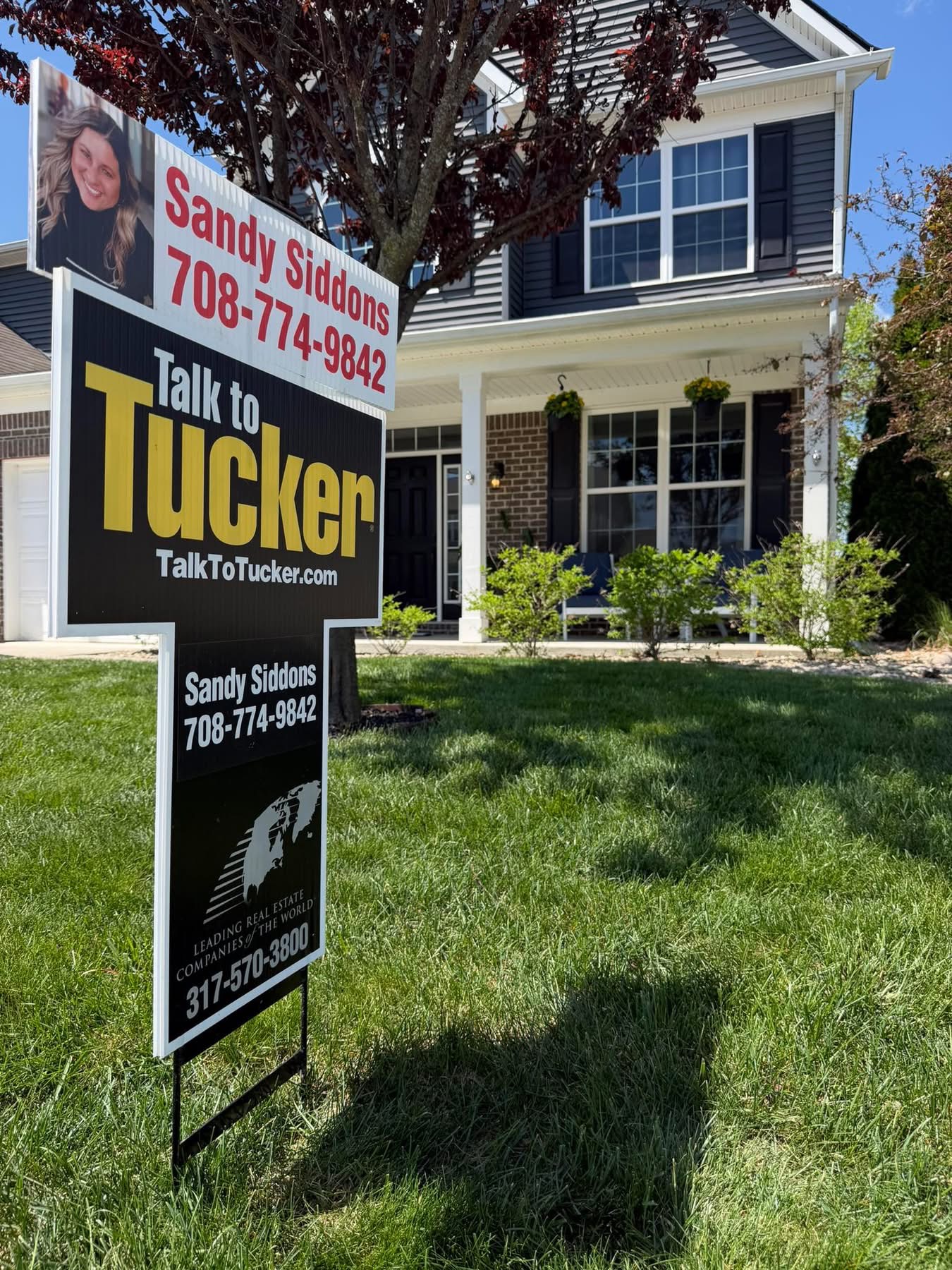 Sandy Siddons Talk to Tucker yard sign